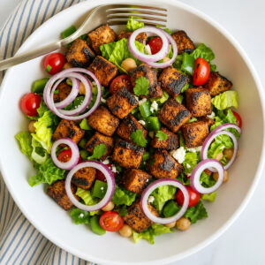 chicken kebab salad