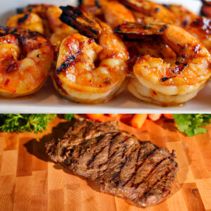 ribeye/5pc regular shrimp