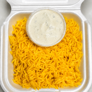 rice with white sauce